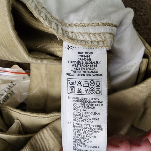 Khaki Ankle Pants w/ Suspenders, Women's 25 - Picture 7 of 11